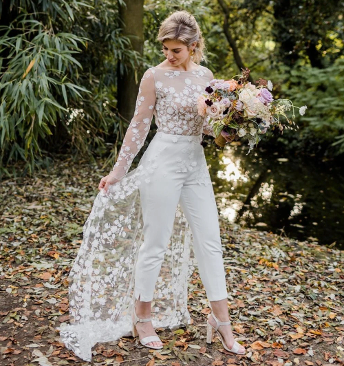 Cute jumpsuit top for wedding