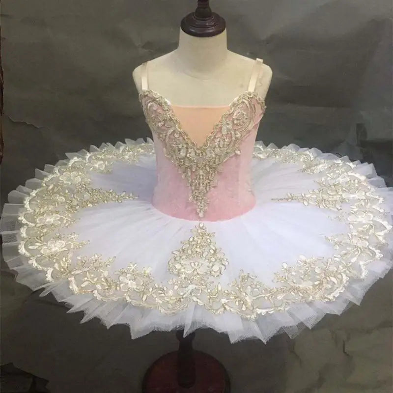 Pink Velvet Professional Pancake Tutus Adult Women Children Ballet Tutu For  Ballerina Performance
