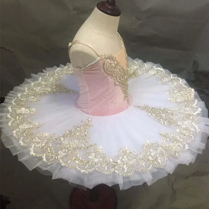 Pink Velvet Professional Pancake Tutus Adult Women Children Ballet Tutu For  Ballerina Performance