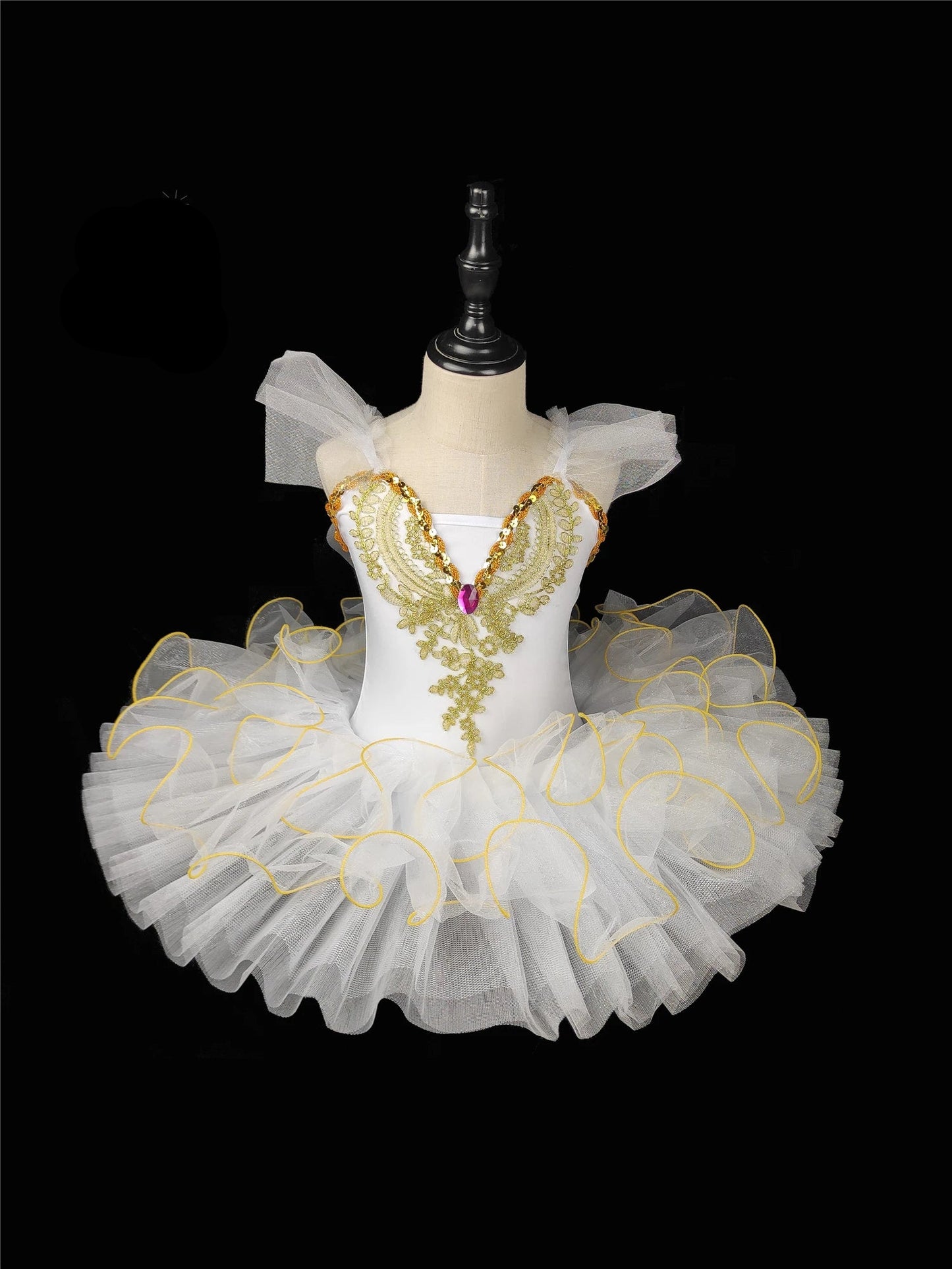Professional Girls Ballerina Dance Pancake Tutu Ballet Costume