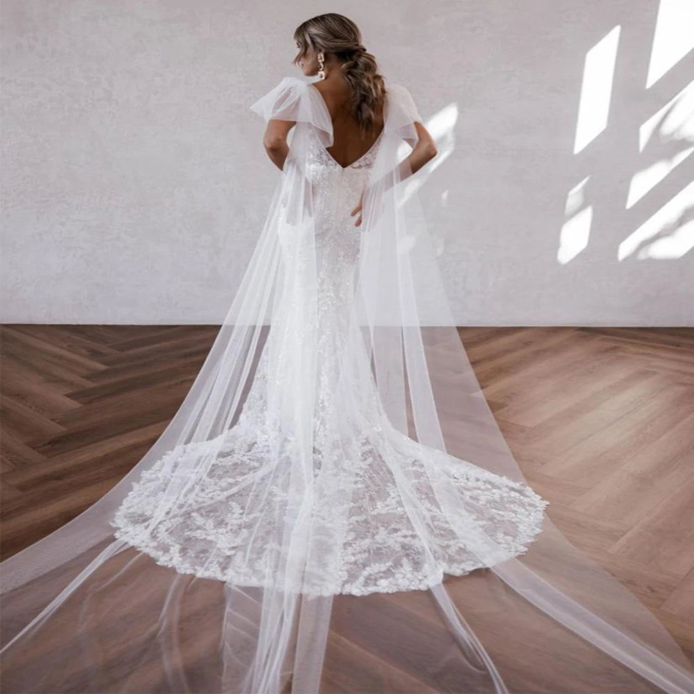 Shoulder Shawl Accessory 1 Pair Removable Bridal Dress Wings