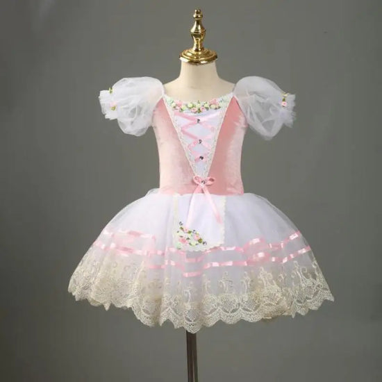 Girls Competition Ballerina Tutu Maiden Dress