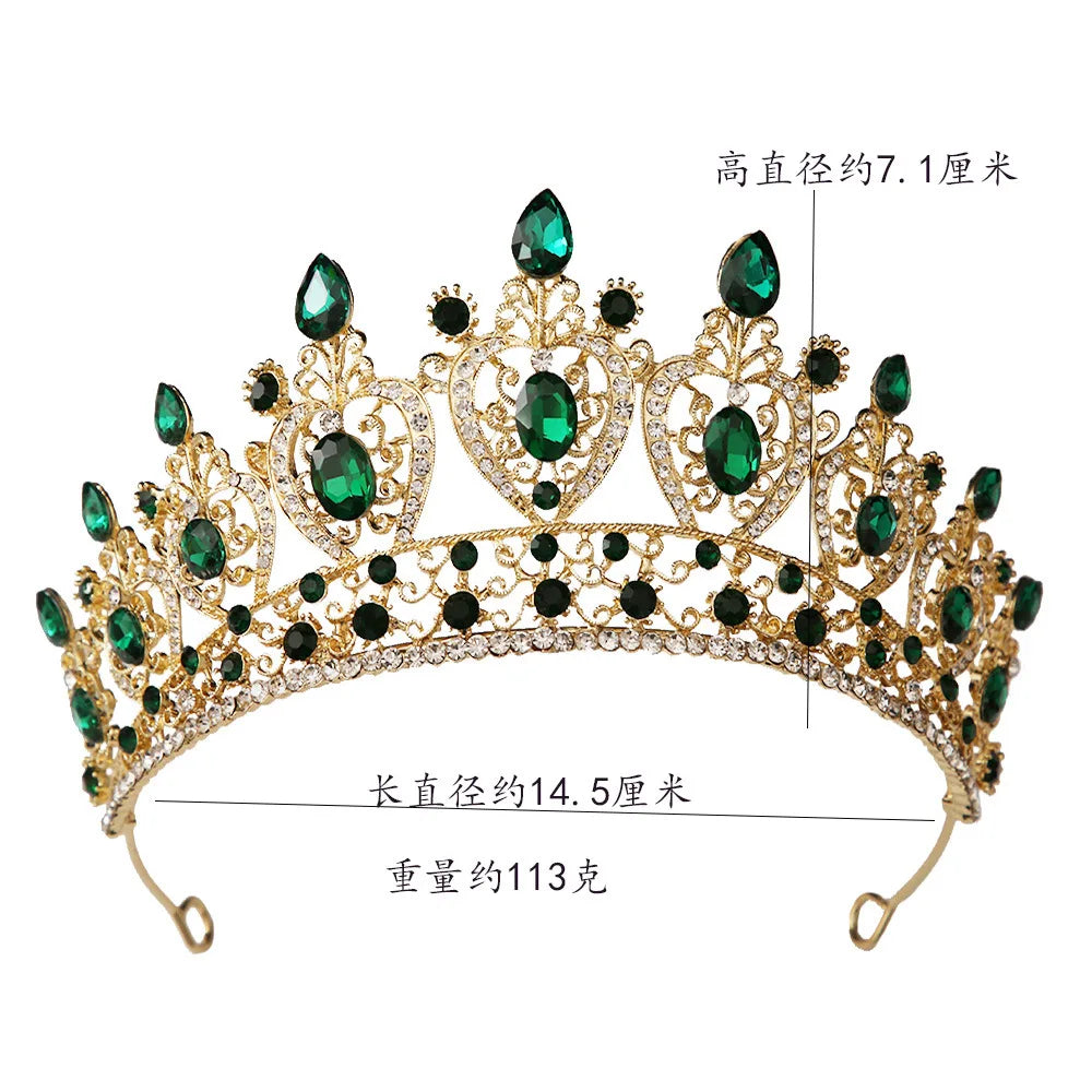Crystal Quinceanera Tiara Heart Crown Party Hair Accessory  display picture 1