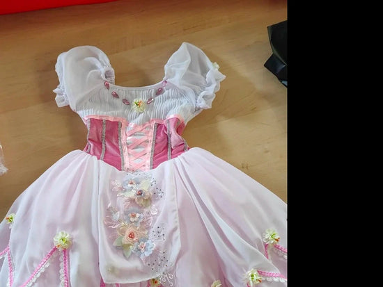 Girls Giselle Performance Dance Costume Tutu Ballet Dress