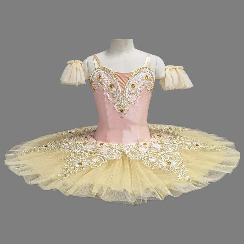Girls Ballet Tutu Dress Princess Pancake Stage Dance Costume