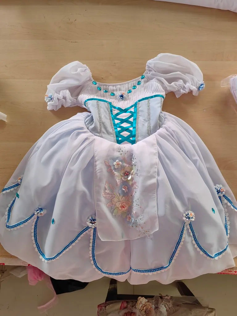 Girls Giselle Performance Dance Costume Tutu Ballet Dress