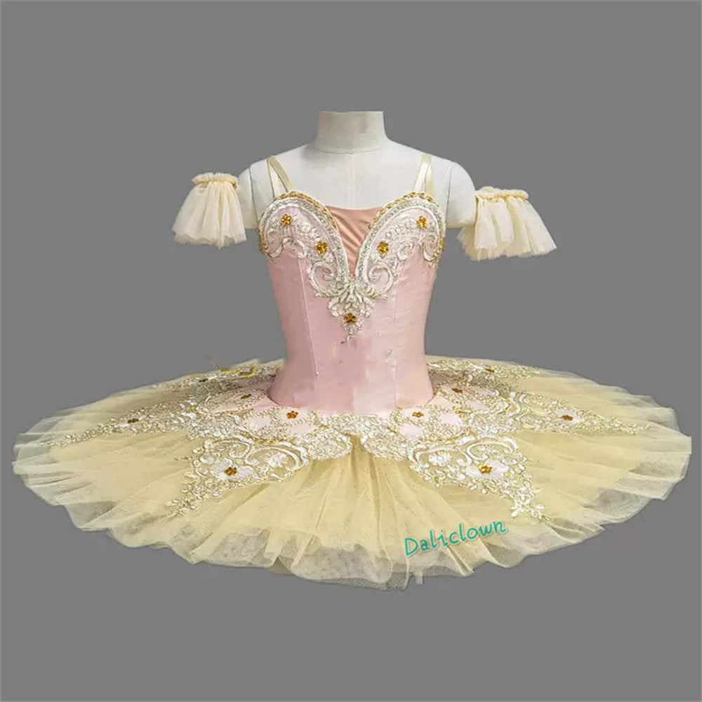 Girls Ballet Tutu Dress Princess Pancake Stage Dance Costume