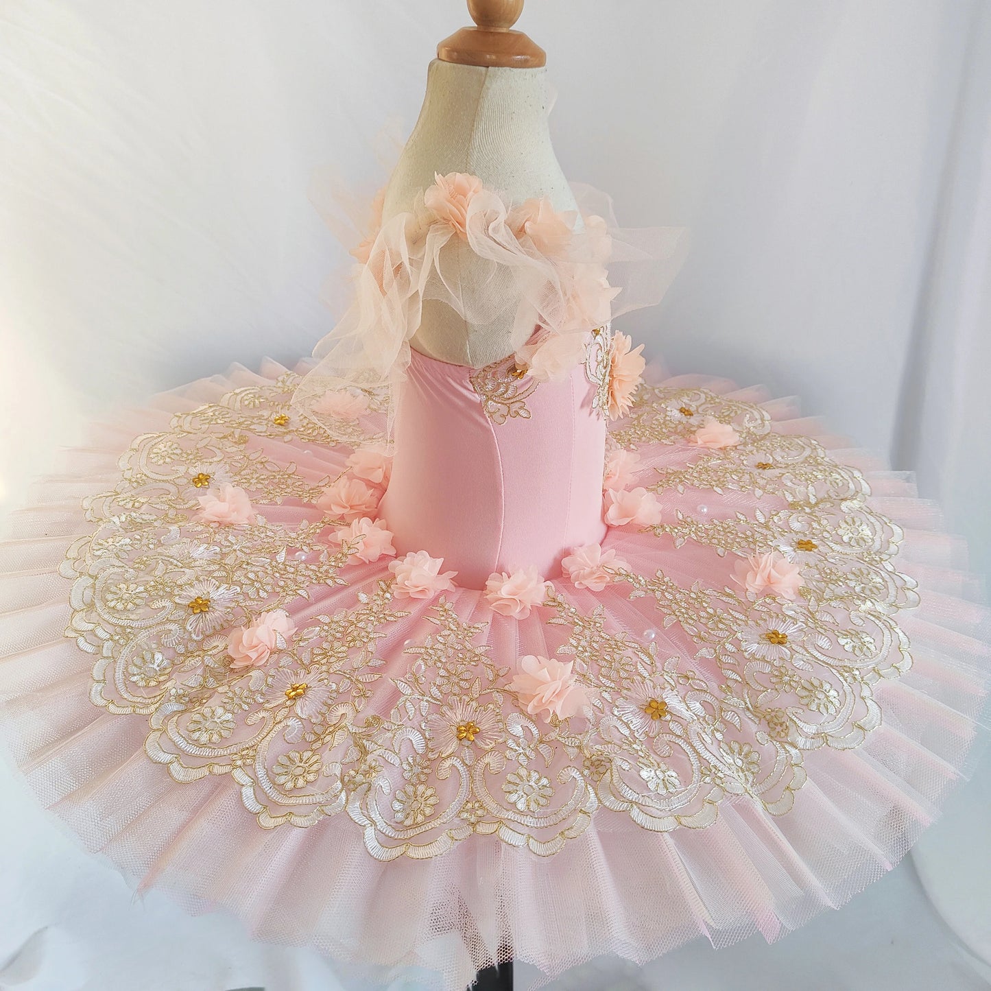 Professional Ballet Tutu Girls Pink Platter Pancake Tutu Ballerina Dance Costume