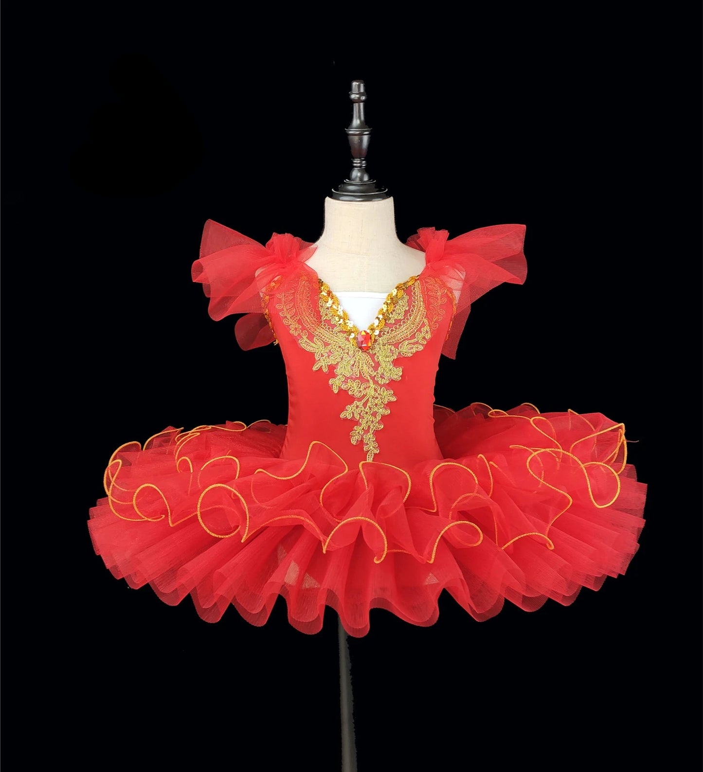 Professional Girls Ballerina Dance Pancake Tutu Ballet Costume