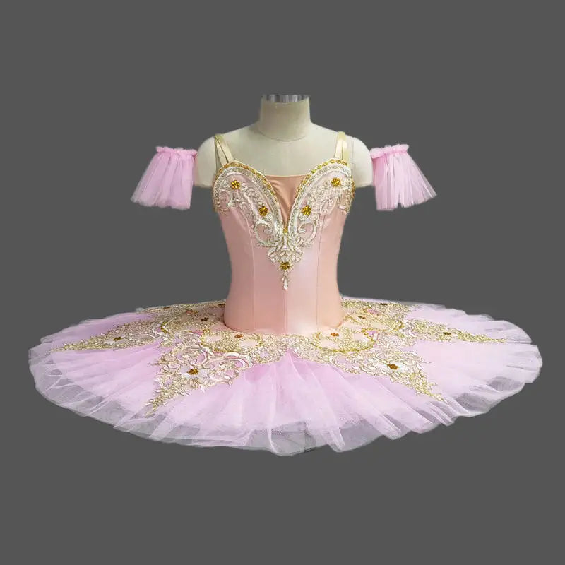 Girls Ballet Tutu Dress Princess Pancake Stage Dance Costume