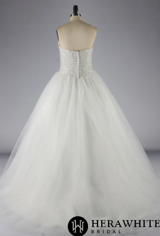 Sparkling Sweetheart Crystal Beaded Tulle Ball Gown