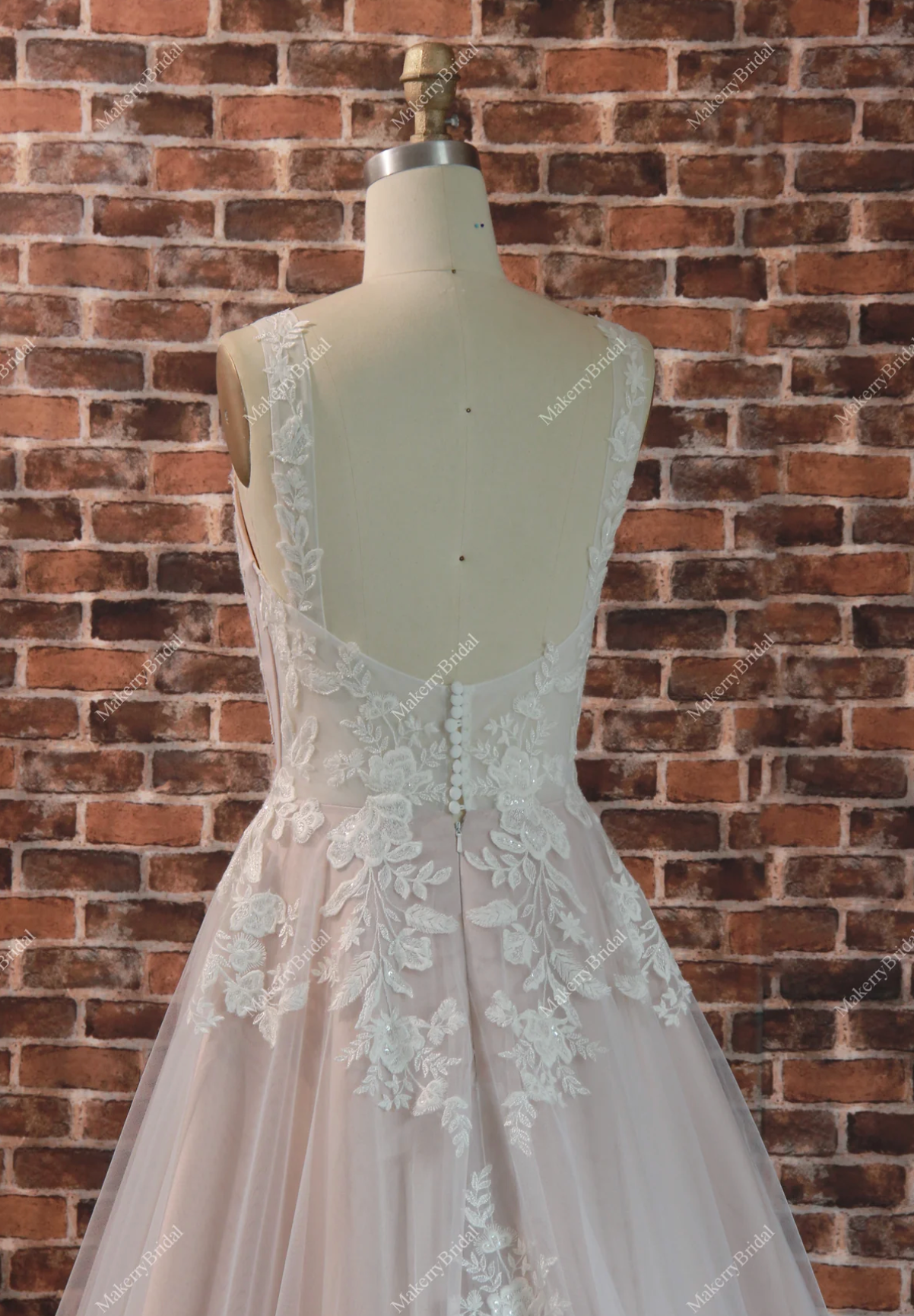 Breathtaking Light A-Line Style Scoop Neckline Bridal Gown