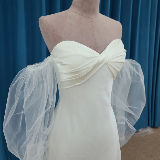 Petite Boho Slip Dress A Line Wedding Gown