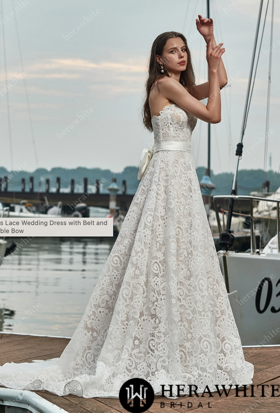 strapless wedding dress beaded belt