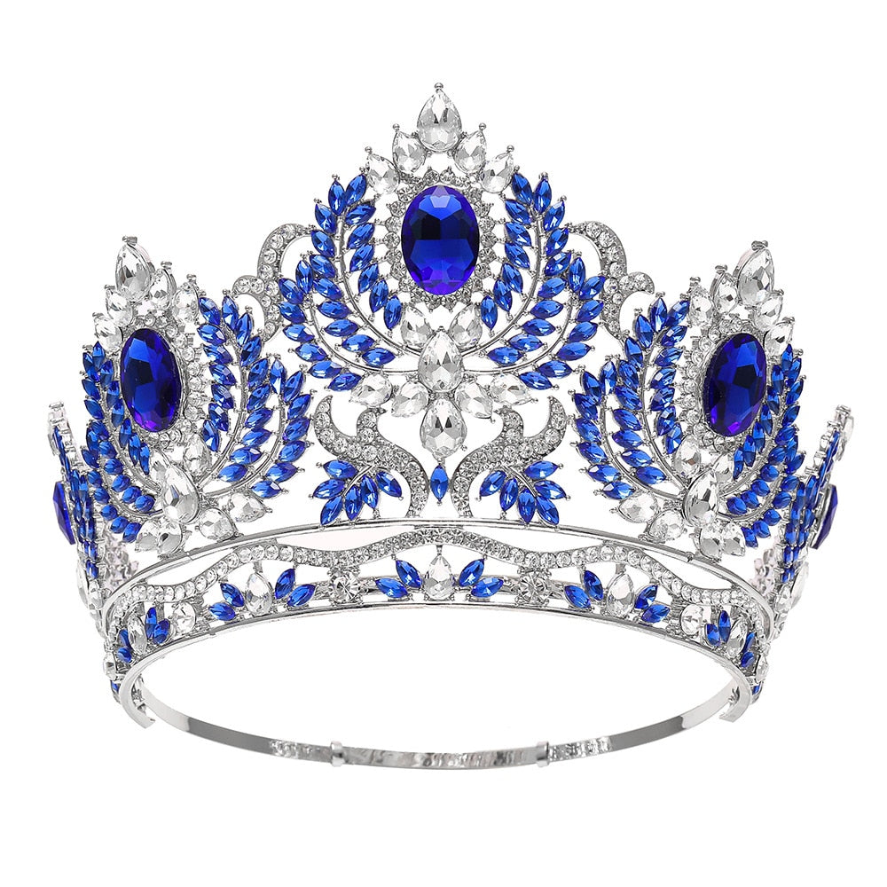 Pageant Tiara European Crystal Round Crown Hair Accessory  display picture 2