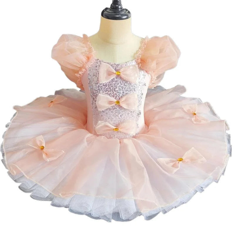 Sequined Ballet Skirts For Girls Professional Ballet Tutu Dance Costume