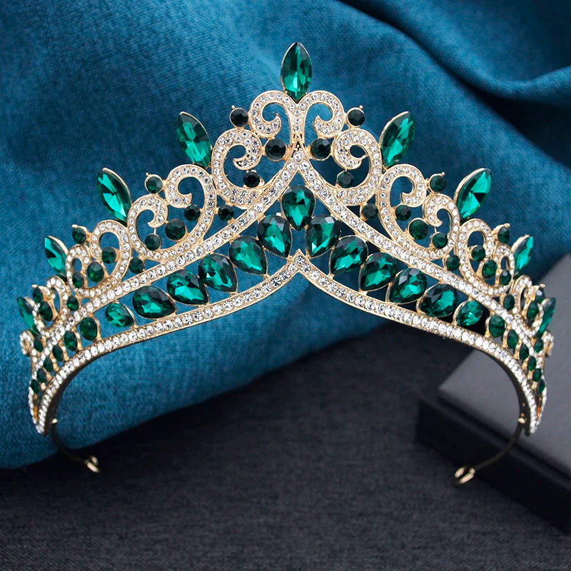 tiara7013 Quinceanera Tiara Crystal Princess Crown Hair Accessory