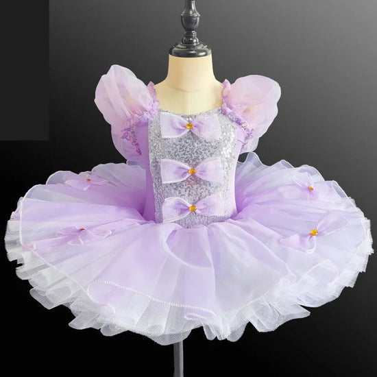 Sequined Ballet Skirts For Girls Professional Ballet Tutu Dance Costume