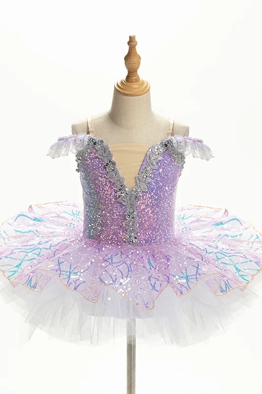 Sequin Princess Ballet Tutu Performance Dance Costume