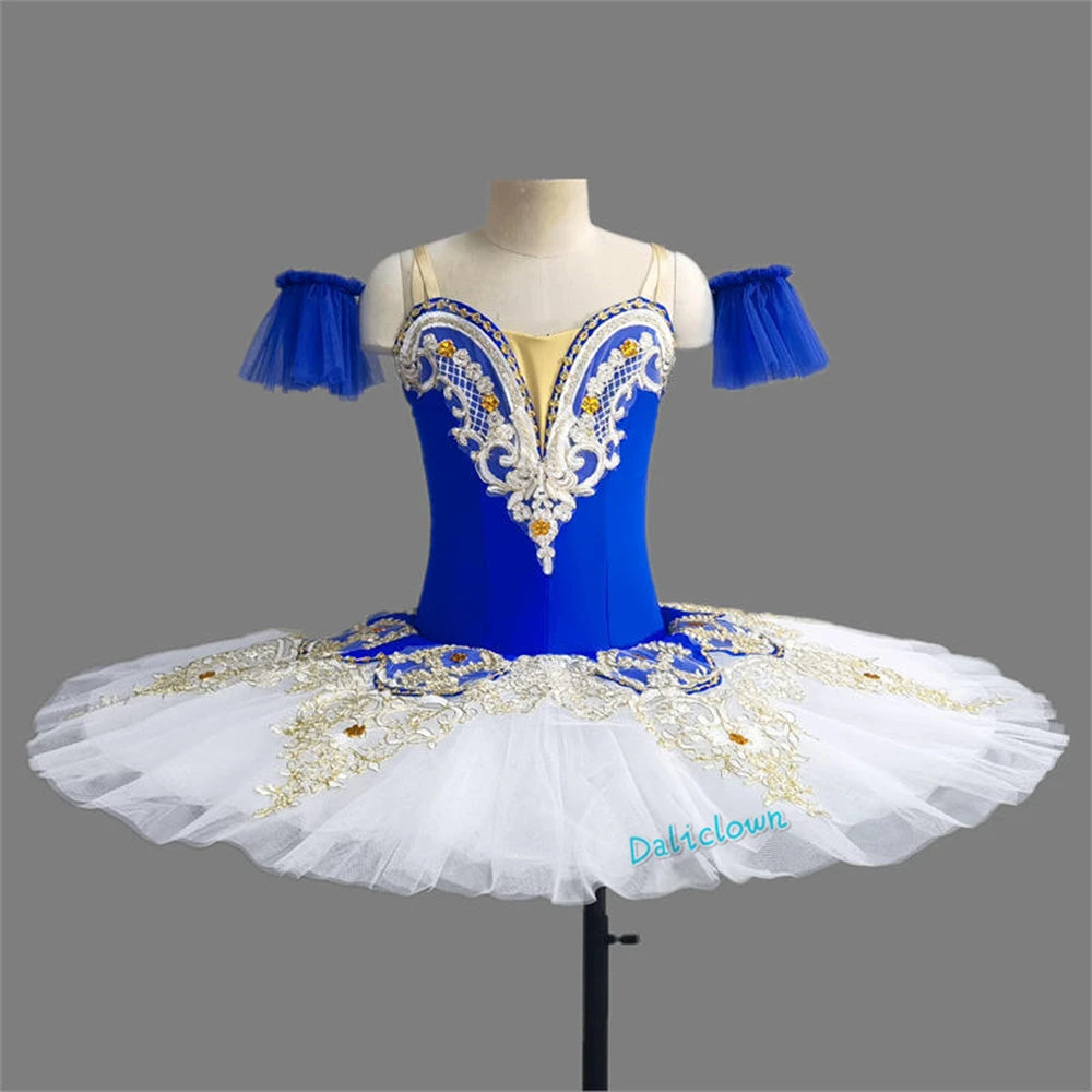 Girls Ballet Tutu Dress Princess Pancake Stage Dance Costume