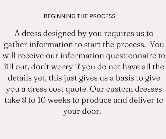 Custom Designed Wedding Dress By You