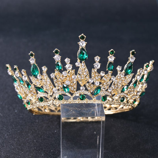 Baroque Vintage Crystal Rhinestone Tiara Crown Bridal Wedding Hair Accessory