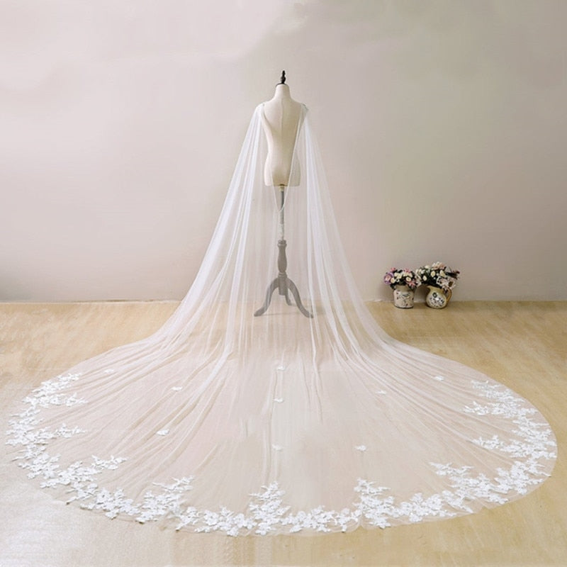 Ivory lace online veil