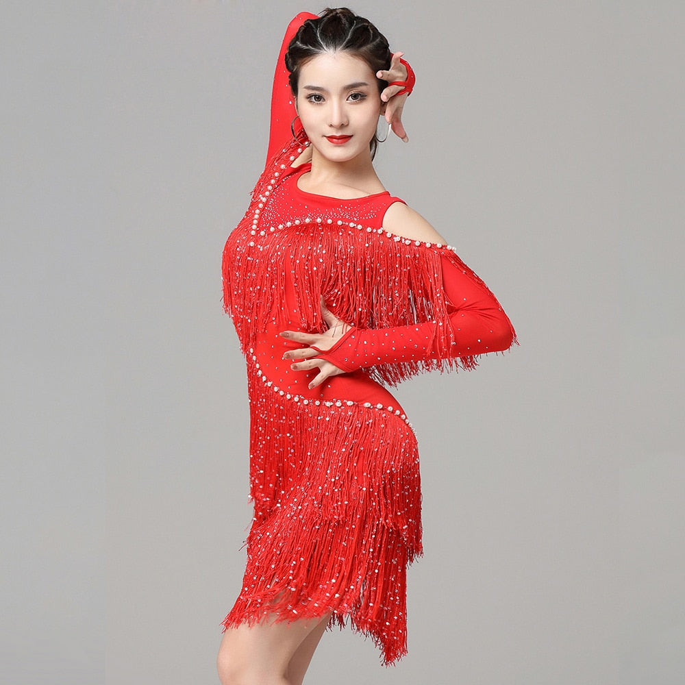 Fringe fashion salsa dress