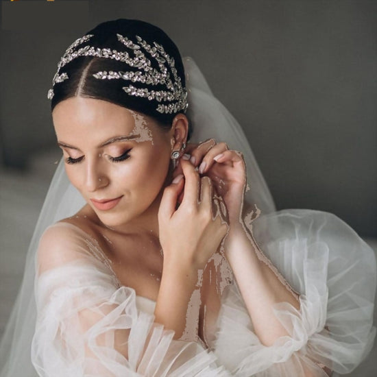 Baroque Crystal Hair Jewelry Rhinestone Headband Wedding Crown Tiara