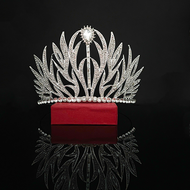 Rhinestone Crystal Tiara Pageant Crown Hair Accessory