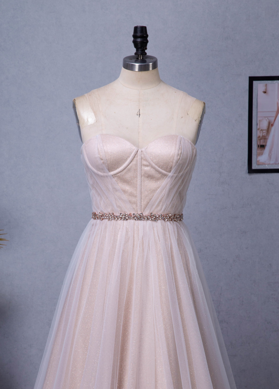 Wedding Dress Shimmer Corset Sparkle Tulle Bridal Gown