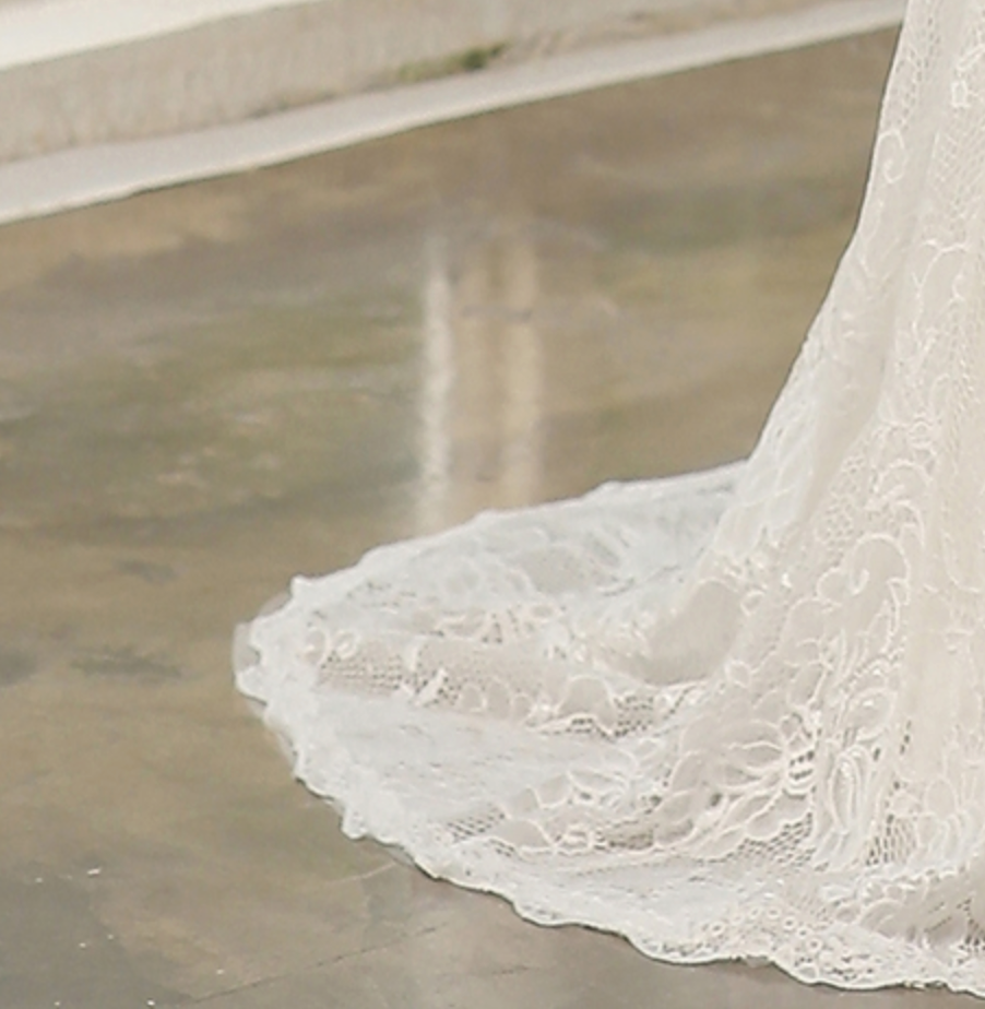 Wedding Dress Lace High Split Bridal Gown A Line