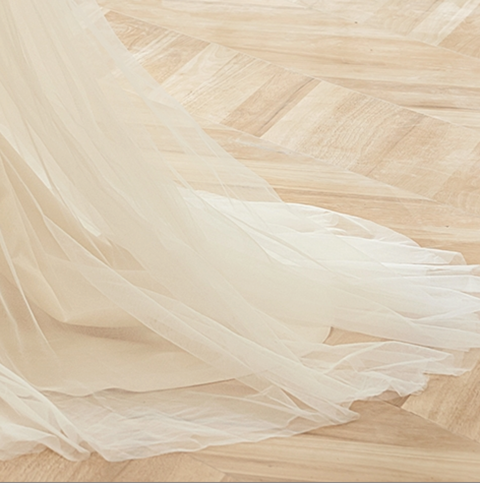Wedding Dress Off The Shoulder Illusion Pleated Bodice Tulle