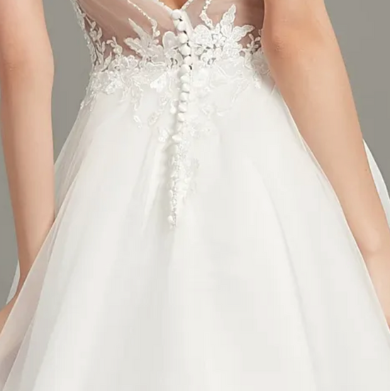 Sweetheart Bridal Wedding Gown With Low Back
