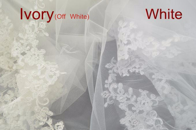 Cathedral Wedding Veil  With Comb Lace Mantilla  Bridal Wedding Accessory - TulleLux Bridal Crowns &  Accessories