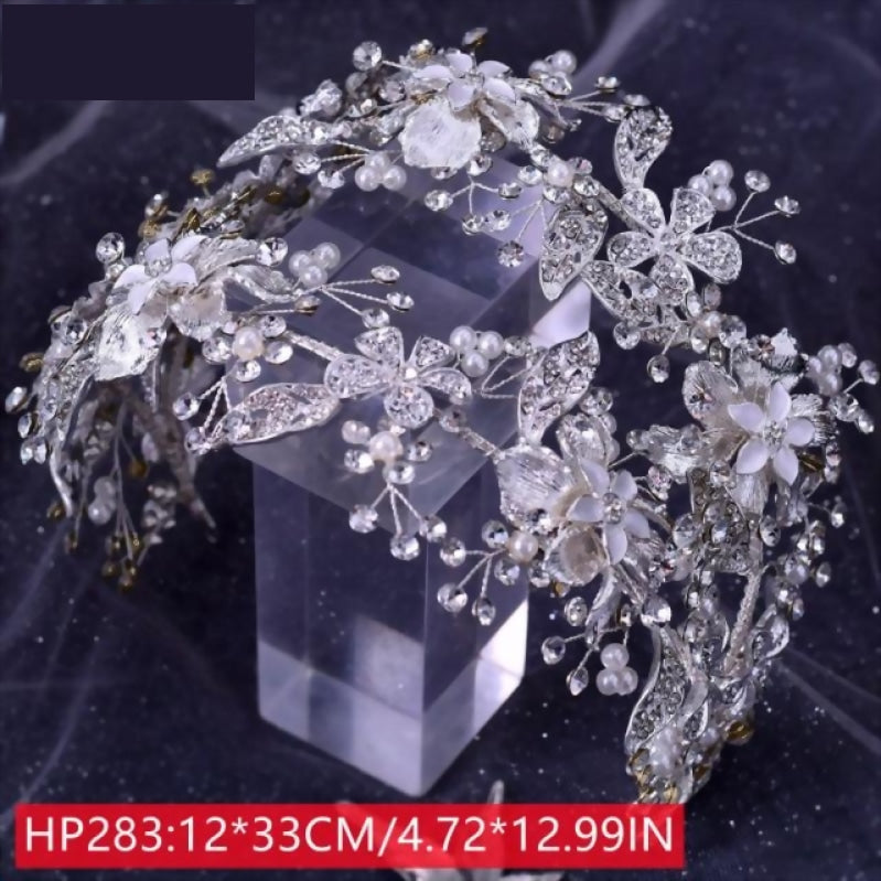 Luxurious Bridal Headband Rhinestone Wedding Hair Accessory 10 Styles