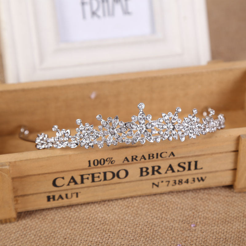Crystal Tiara Crown Prom Birthday Wedding Hair Jewelry  display picture 3