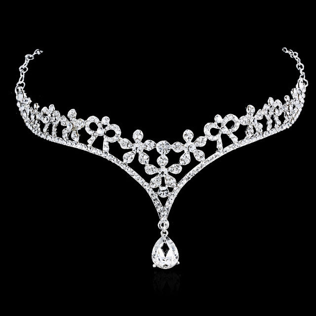 Crystal Head Jewelry Headpiece Wedding Bridal Tiaras And Crowns - TulleLux Bridal Crowns &  Accessories 