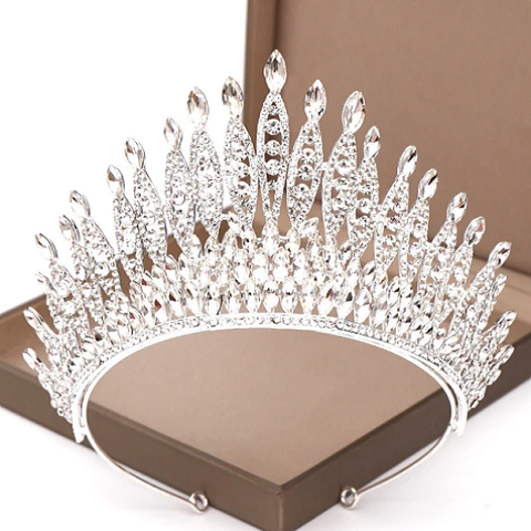 Silver Princess Tiara Crown