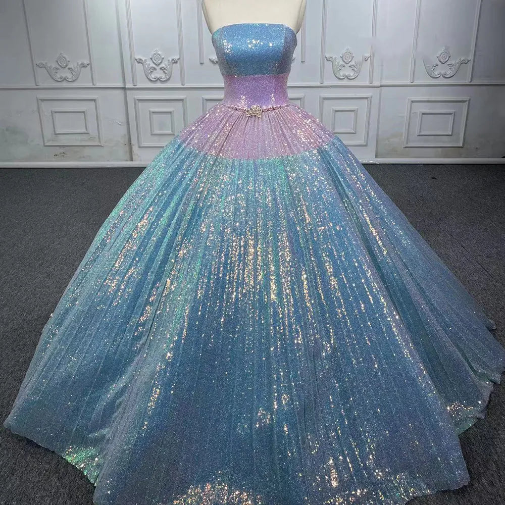 Iridescent sales ball gown