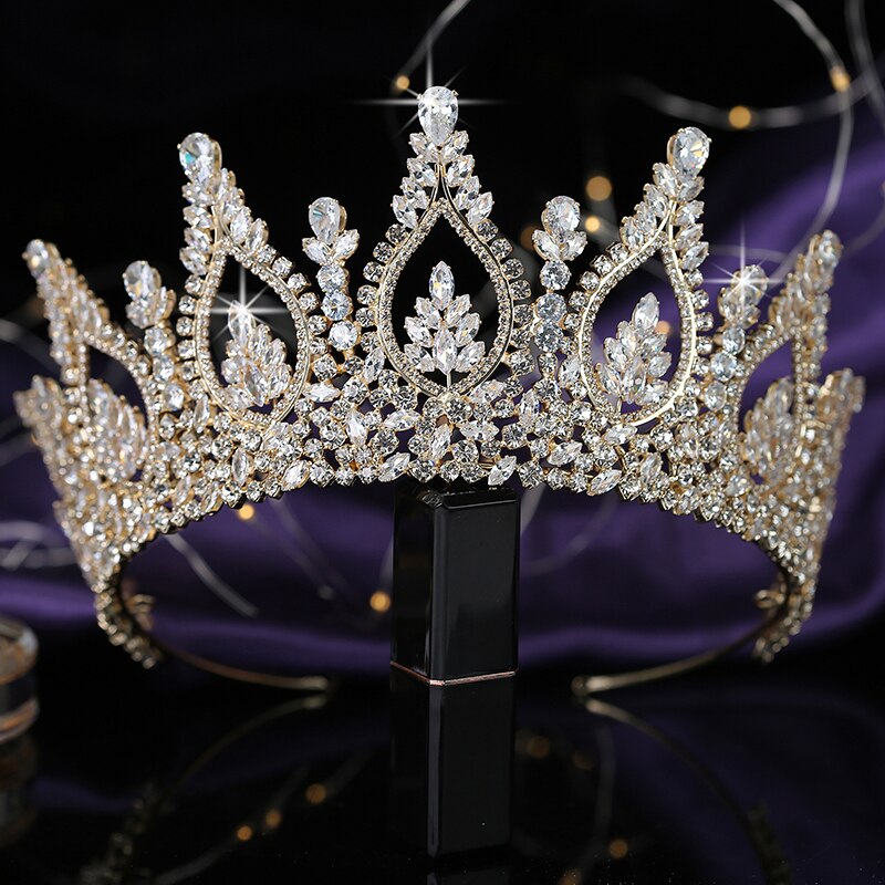 Jewelry Wedding Tiaras Crown Accessories  Cubic Zirconia Hair Accessories  - Silver - Aliexpress