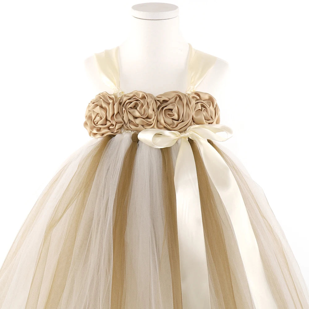 
                      
                        Flower Girl Tutu Dress Birthday Party Clothes for Children
                      
                    