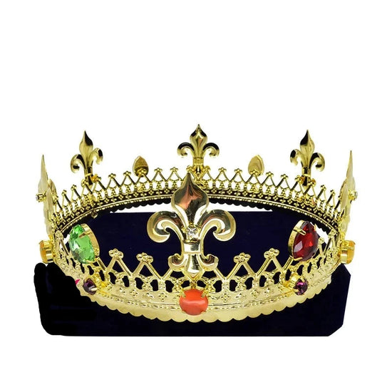 Empire Golden Crown Men's and Women's Role Stage Playing King Queen Retro Hair Accessory