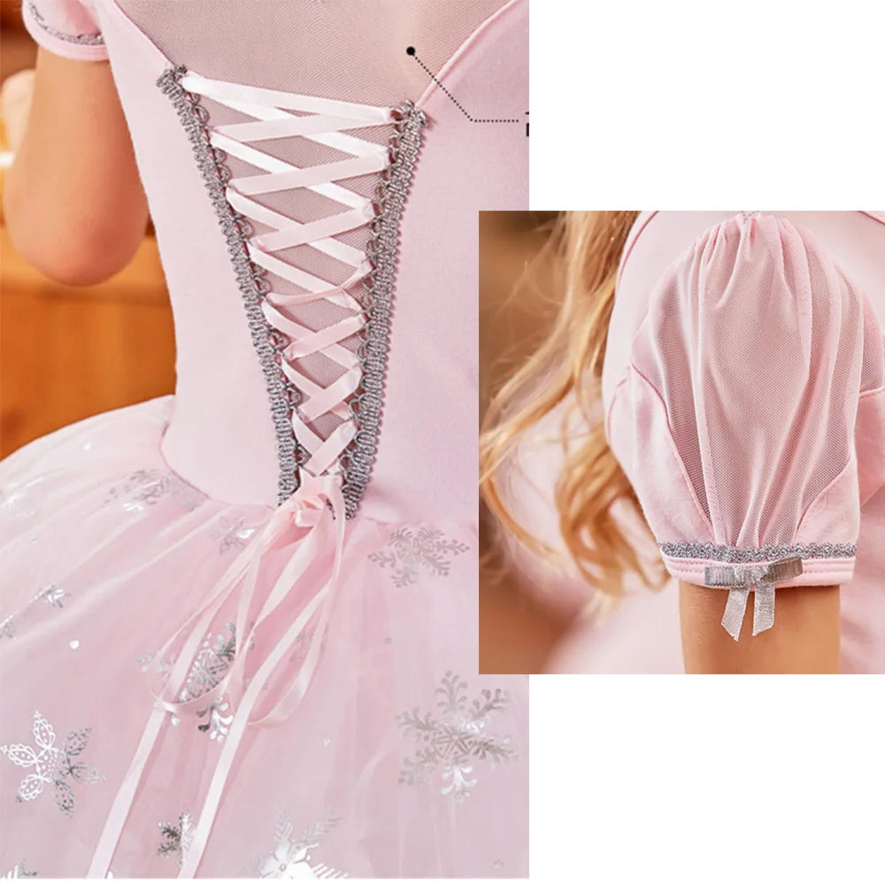 
                      
                        Girls Ballerina Dress  Snowflake Classical Dance Costume
                      
                    