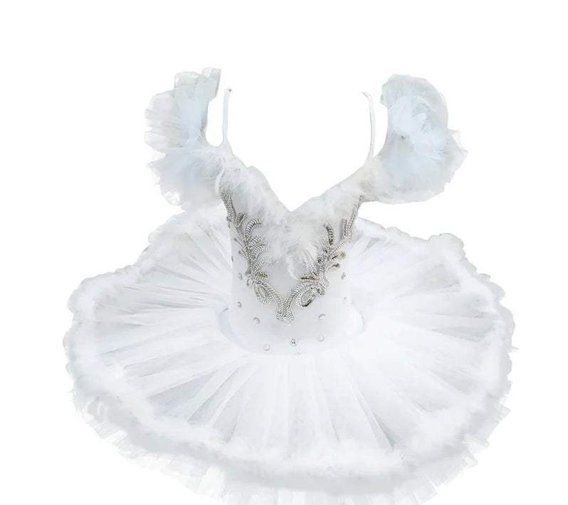 
                      
                        Girls Professional Ballet Tutu Pancake White Swan Lake Ballet Costume
                      
                    