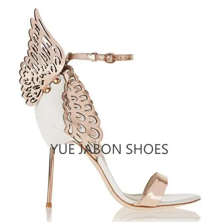 
                      
                        Women Summer Sandals Fashion Butterfly High Heel Ankle Strap Shoes
                      
                    