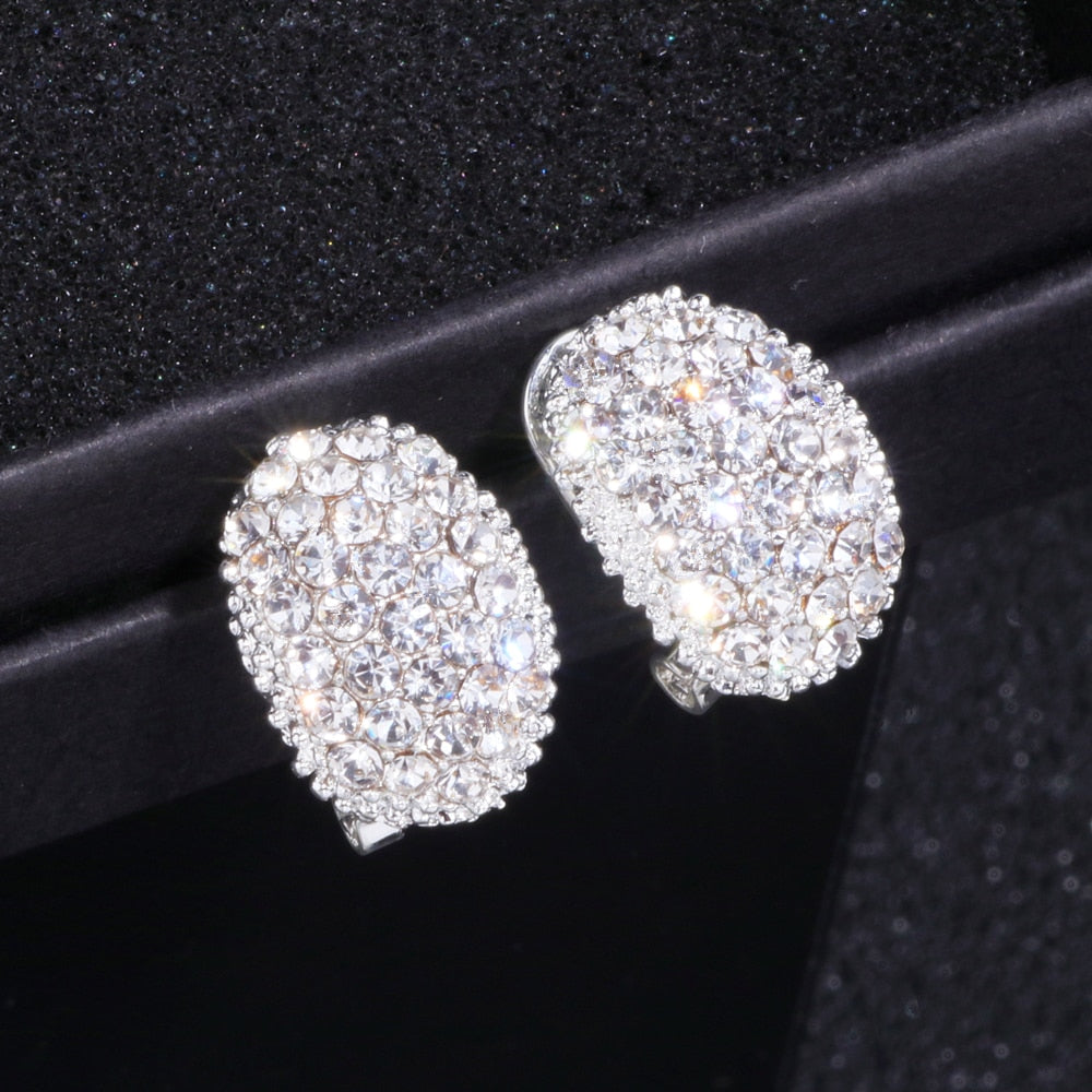 
                      
                        Classic Design Romantic Jewelry AAA Cubic Zirconia Stone Stud Earrings
                      
                    