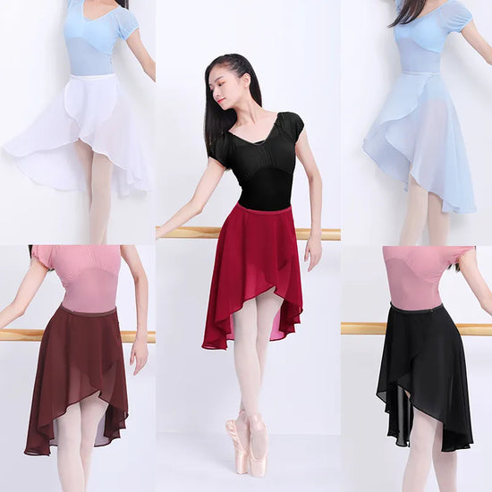 Ballet Skirt Adult Long Wrap Chiffon Skirt Ballerina Dance Wear