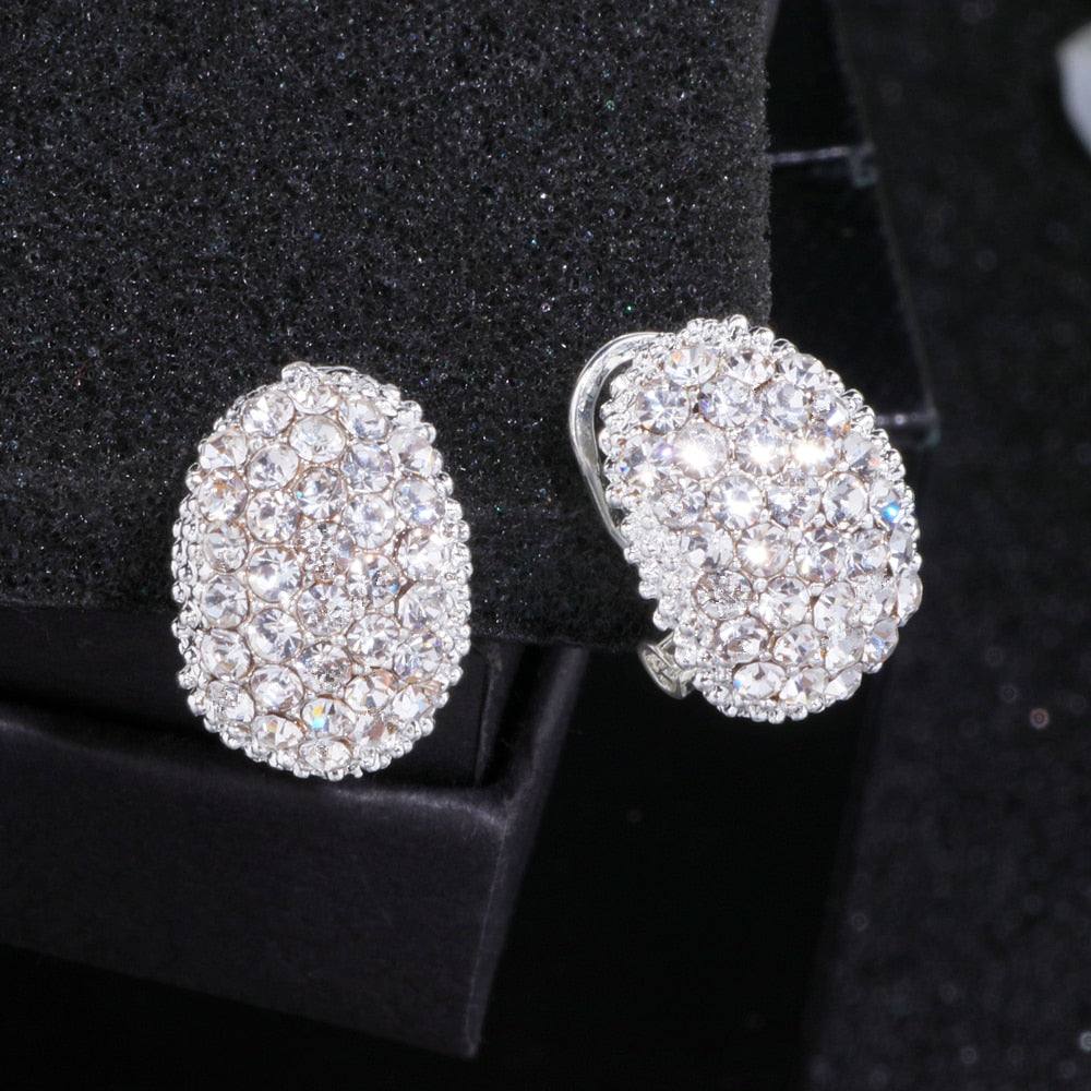 
                      
                        Classic Design Romantic Jewelry AAA Cubic Zirconia Stone Stud Earrings
                      
                    