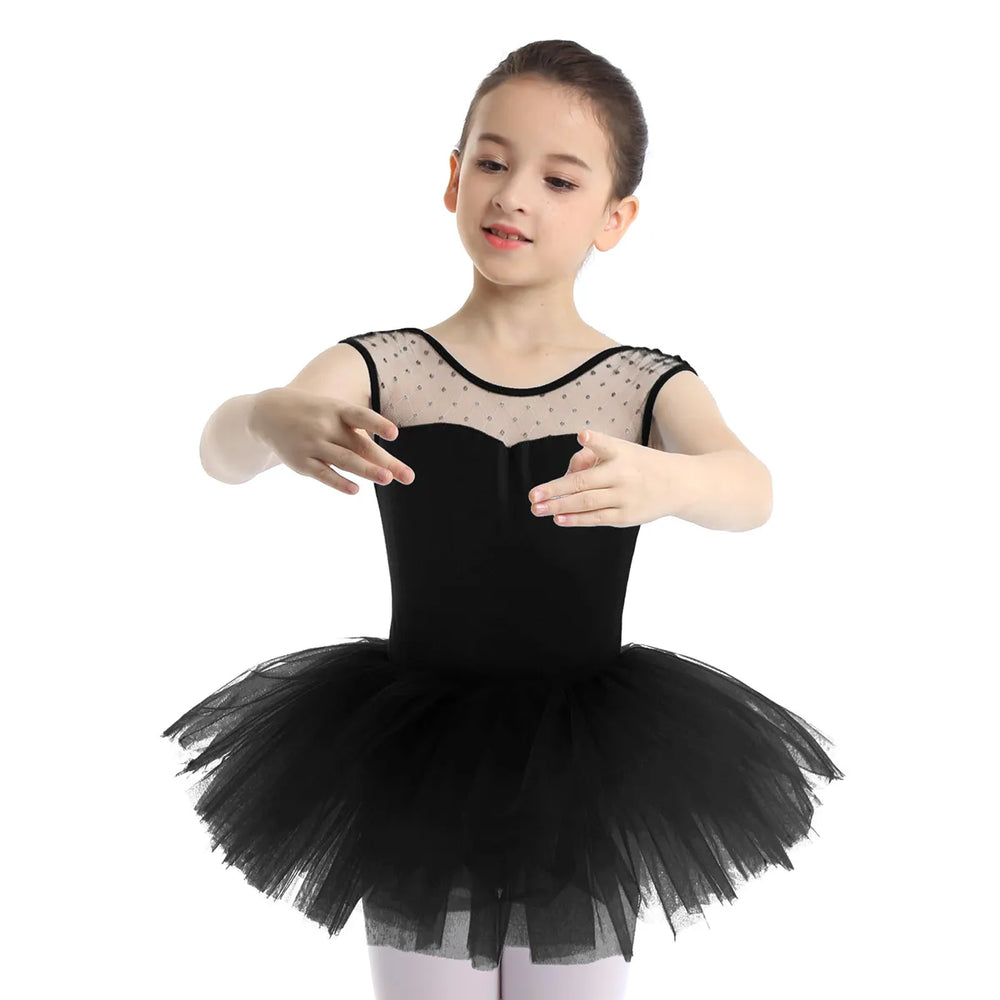 
                      
                        Girls Ballet Dress Stretch U-shaped Back Ballet Dance Gymnastics Leotard Tutu
                      
                    